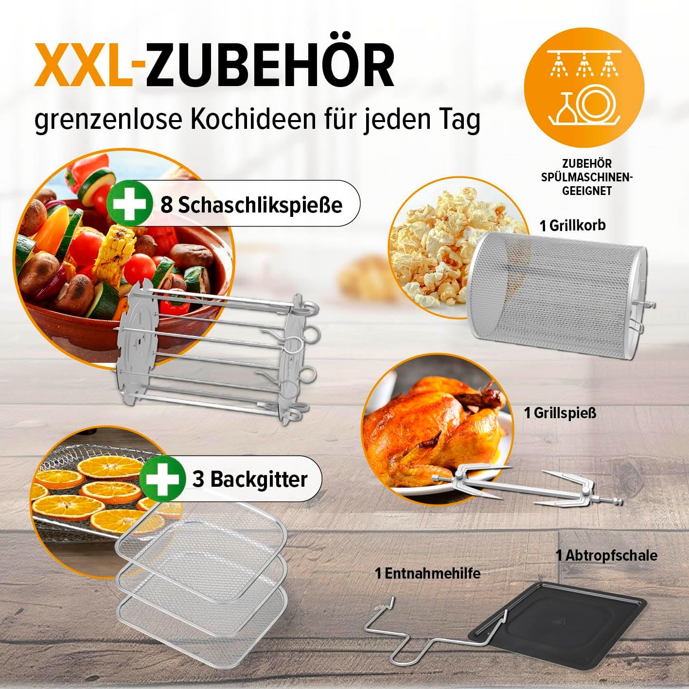 Еър Фрайър GOURMETMAXX Digital XXL Hot Air Fryer 9L - Image 5