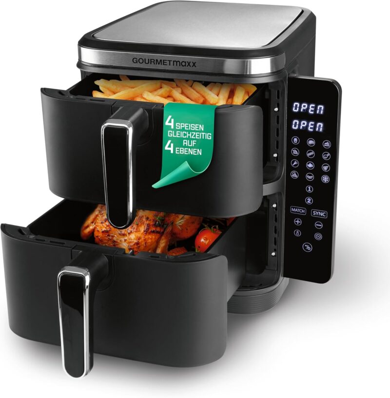 Еър Фрайър GOURMETMAXX FryUp Vertical Double Hot Air Fryer 10L