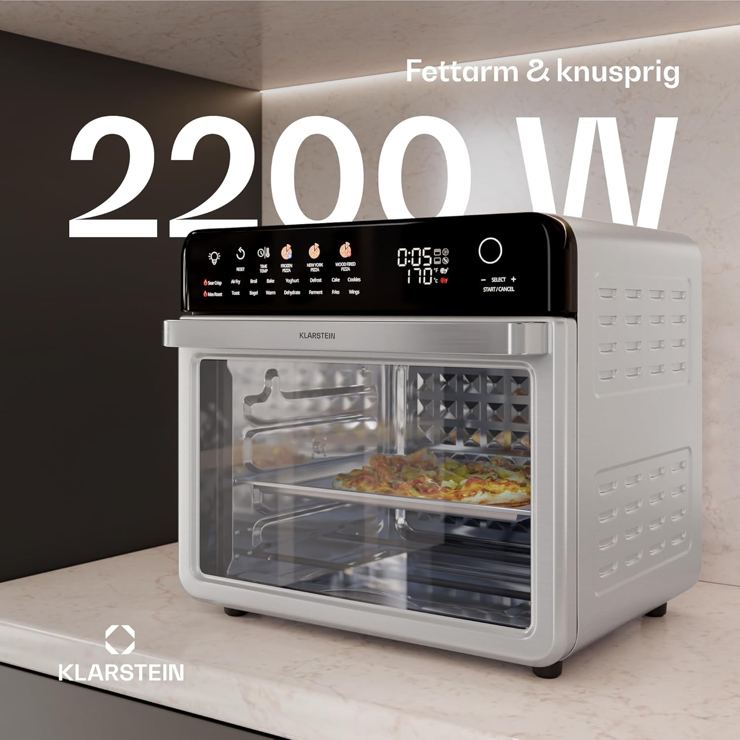 Еър Фрайър Klarstein AirGlaze Hot Air Fryer 34L - Image 3