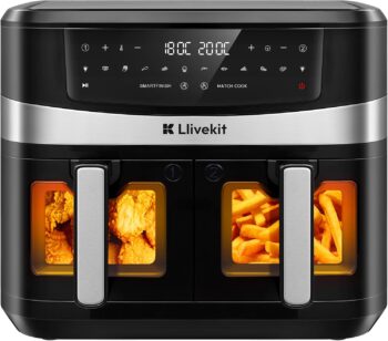 Еър Фрайър Llivekit Dual Zone Hot Air Fryer 10L
