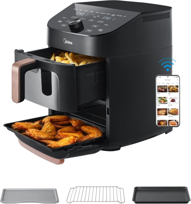 Еър Фрайър Midea Double Stack Smart WiFi Hot Air Fryer 11L