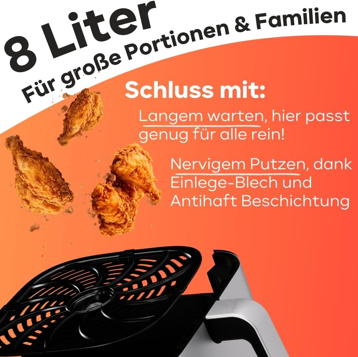 Еър Фрайър ProfiCook PC-FR1269H Hot Air Fryer 8L - Image 3