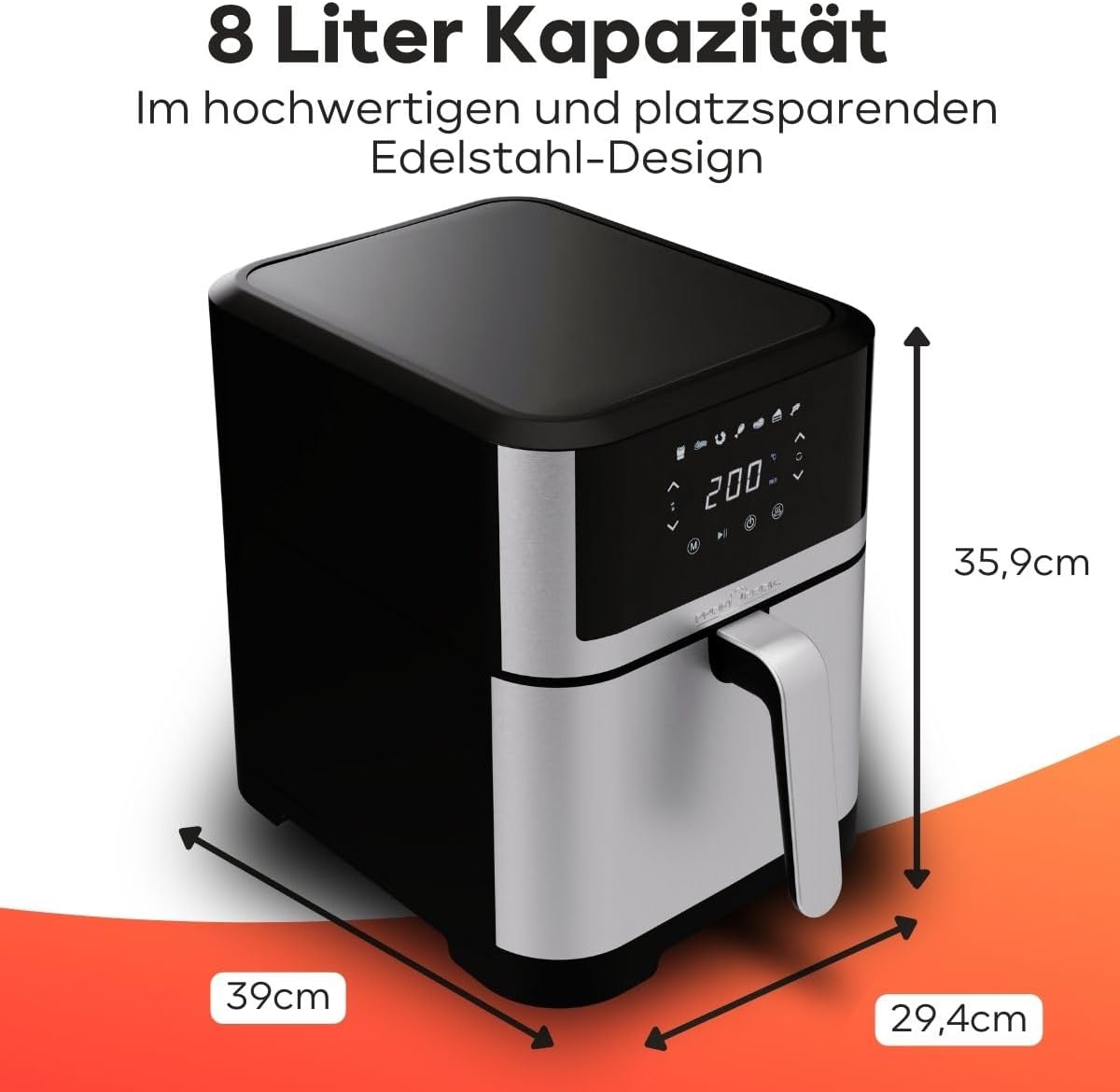 Еър Фрайър ProfiCook PC-FR1269H Hot Air Fryer 8L - Image 7