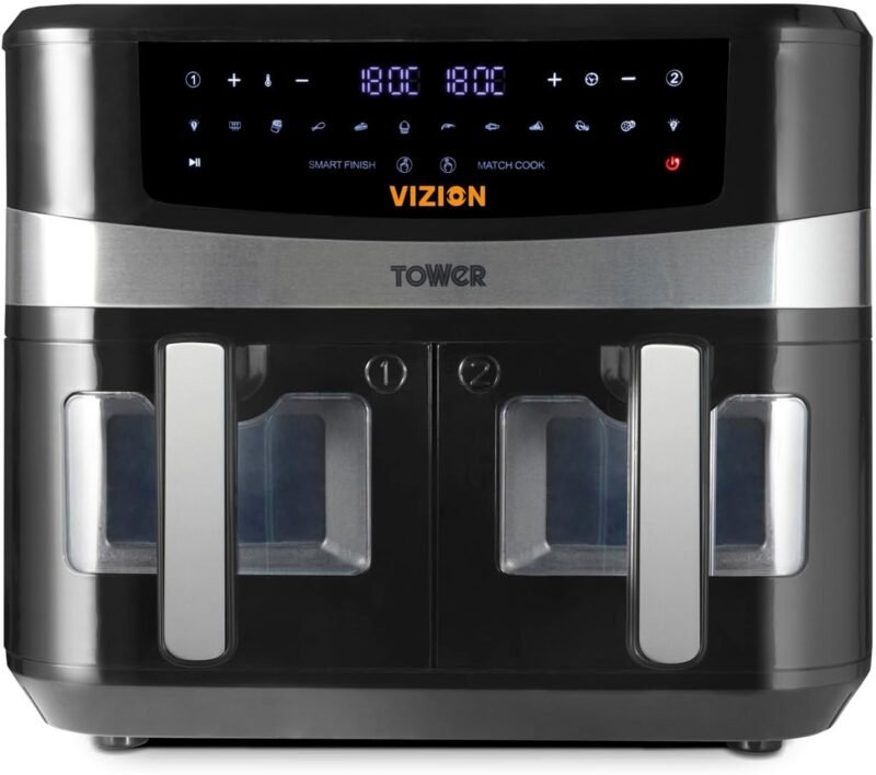Еър Фрайър Tower T17100 Dual Zone Hot Air Fryer 9L