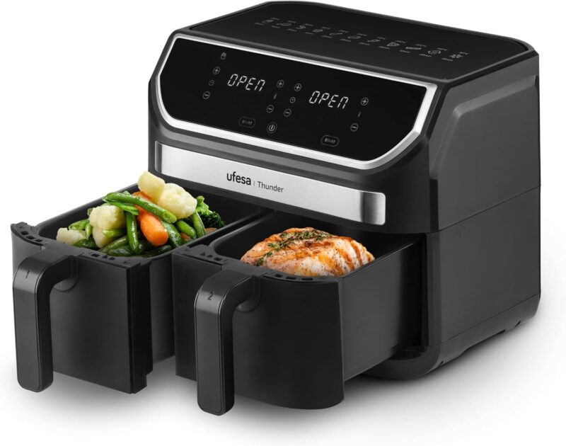Еър Фрайър Ufesa Thunder Dual Zone Hot Air Fryer 9L