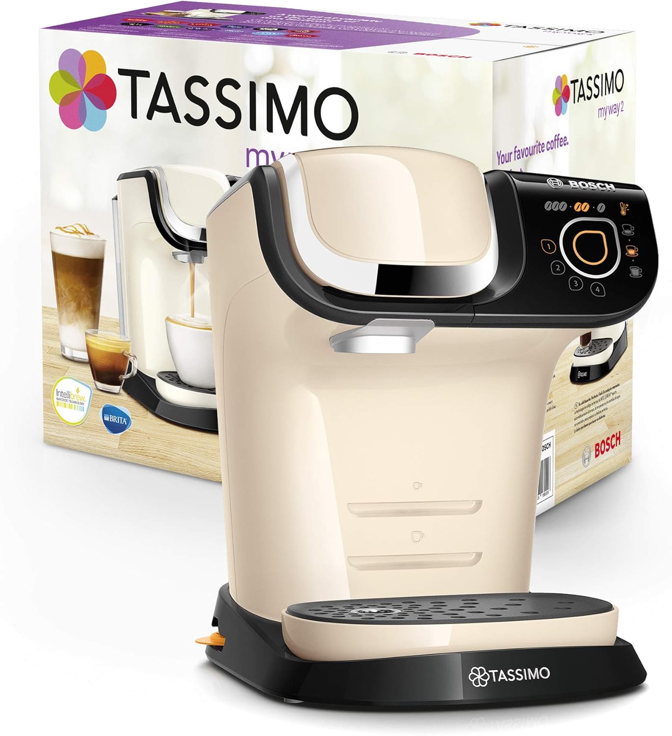 Кафемашина с капсули Bosch Tassimo My Way TAS6507 Capsule Machine Cream - Image 2