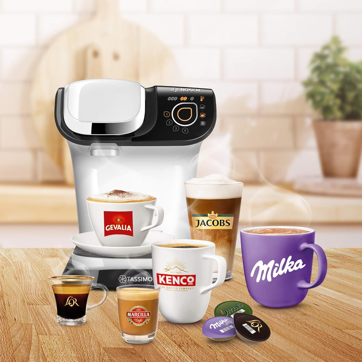 Кафемашина с капсули Bosch Tassimo My Way TAS6507 Capsule Machine White - Image 3