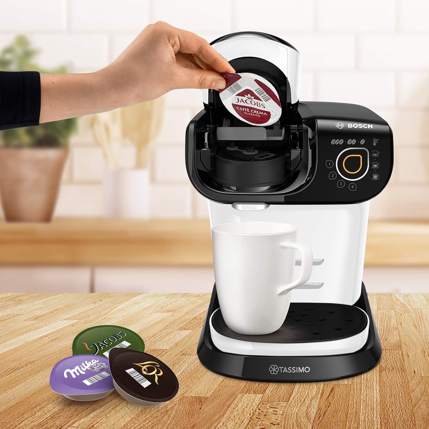 Кафемашина с капсули Bosch Tassimo My Way TAS6507 Capsule Machine White - Image 4