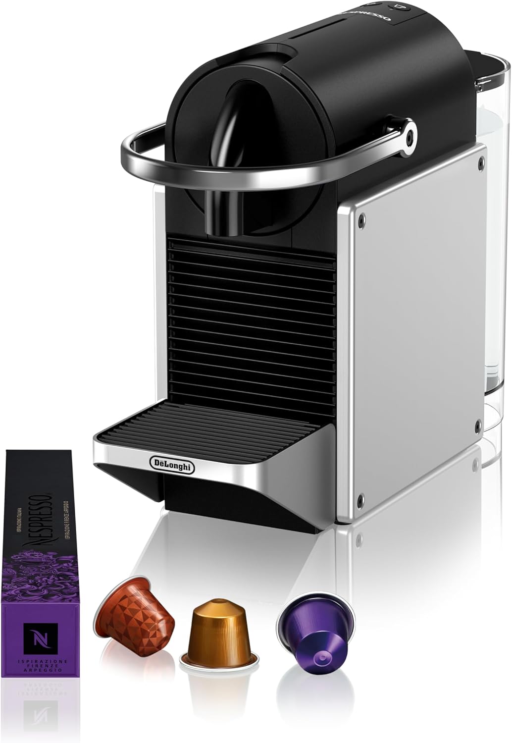 Кафемашина с капсули De’Longhi Pixie EN127.S Nespresso Capsule Machine Silver