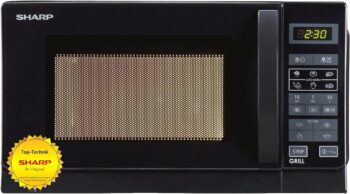 Микровълнова с грил Sharp R-642 20L Black