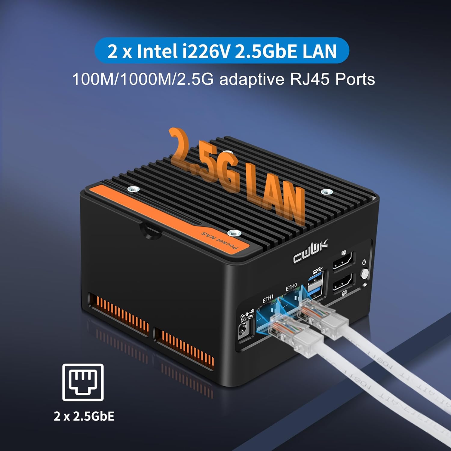 Мини настолен компютър CWWK X86-P6 Mini PC NAS (Без РАМ и Диск) 4 Bay M.2 SSD, Intel N150 - Image 6