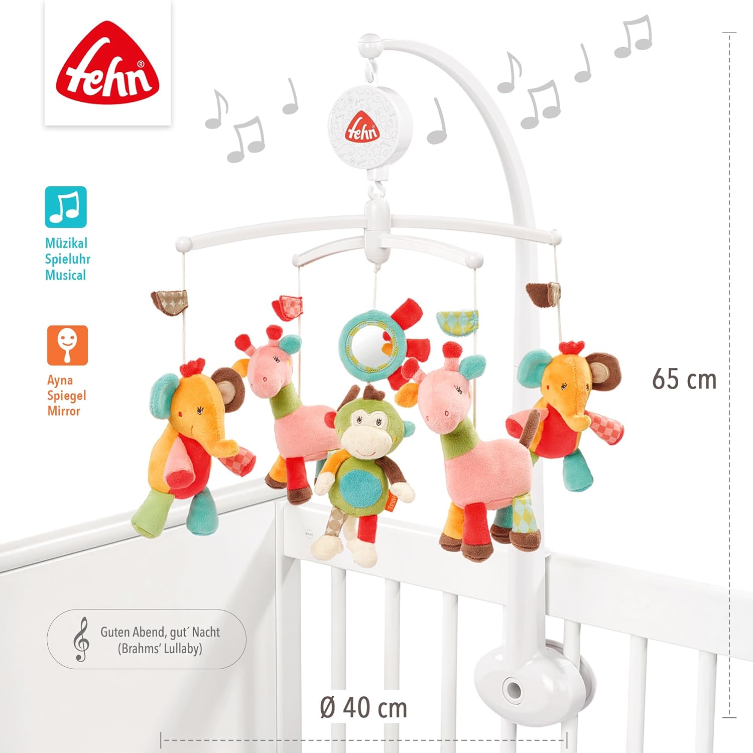 Музикална въртележка за кошара Fehn - Safari - Image 4