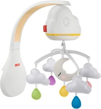 Музикална въртележка за кошара Fisher-Price - Облачета