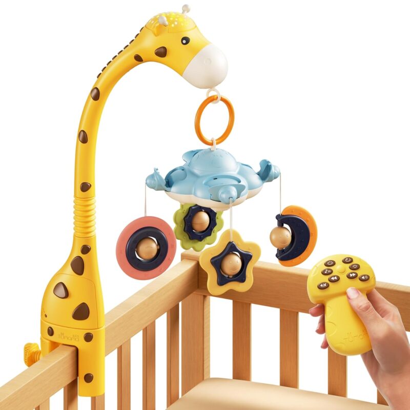 Музикална въртележка за кошара TUMAMA - Жираф с светлина и музика