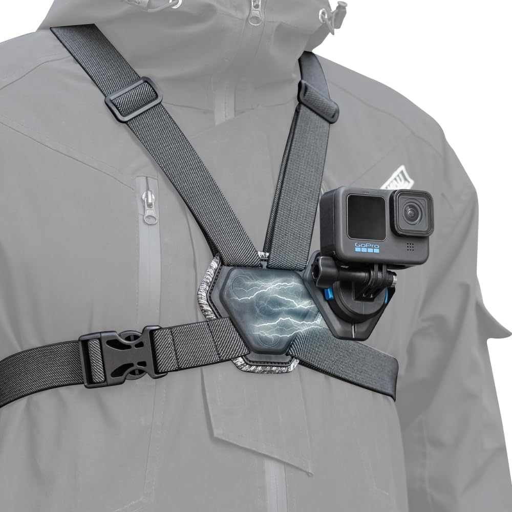 Ремък за гърди SUREWO Magnetic Quick Release за DJI Osmo Action 4 Pocket 3 Creator Insta360 GoPro