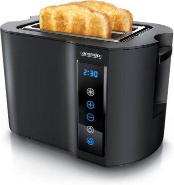 Тостер Arendo Touch Toaster 7 нива 2 слота за тост Black