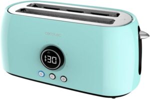 Тостер Cecotec ClassicToast 15000 LED Long Slot 6 нива 2 слота за тост Blau