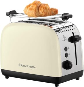 Тостер Russell Hobbs Toaster Colours Plus 6 нива 2 слота за тост Cream