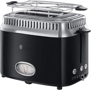 Тостер Russell Hobbs Toaster Retro 6 нива 2 слота за тост Black