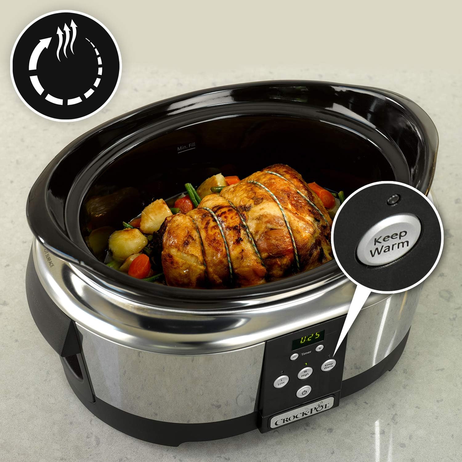 Уред за бавно готвене CrockPot SCCPBPP605 Slow Cooker, 5.7L - Image 2