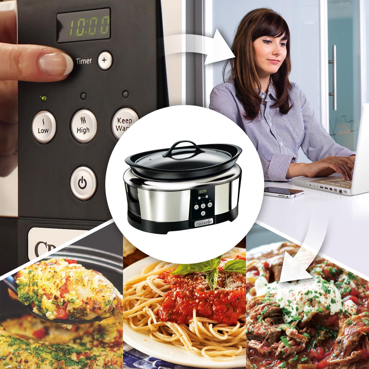 Уред за бавно готвене CrockPot SCCPBPP605 Slow Cooker, 5.7L - Image 6