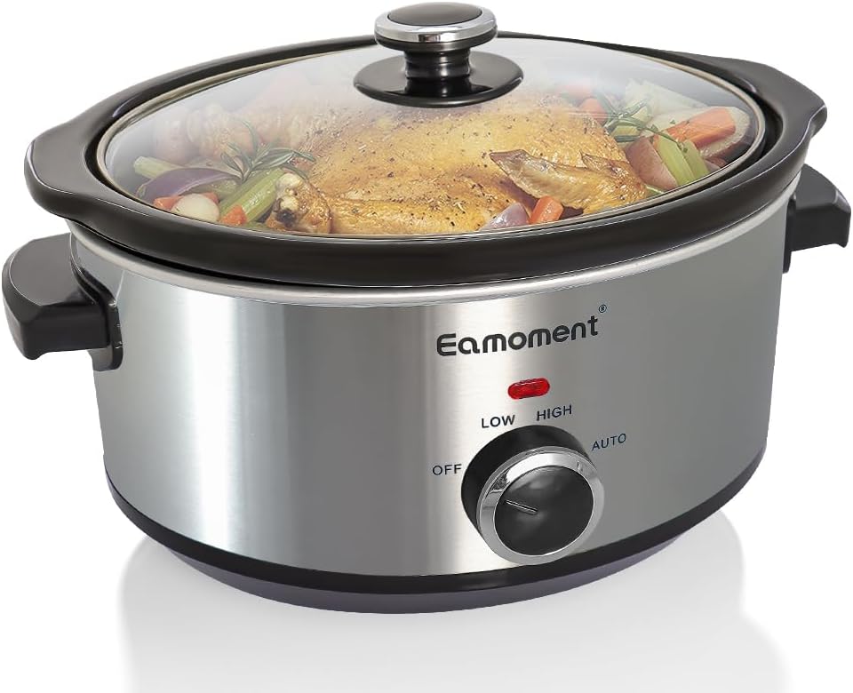 Уред за бавно готвене Eamoment Slow Cooker 3.5L Silver