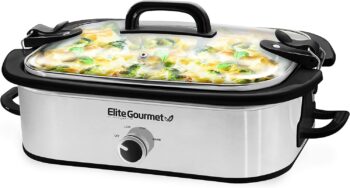 Уред за бавно готвене Elite Gourmet MST-5240SS Slow Cooker 3.3L