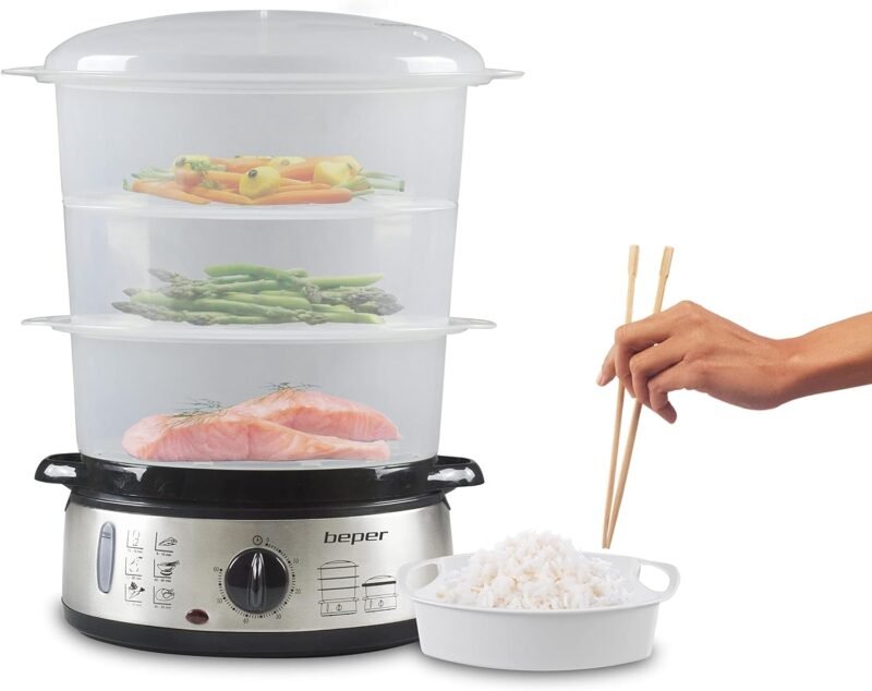 Уред за готвене на пара Beper Electric Steamer 9L