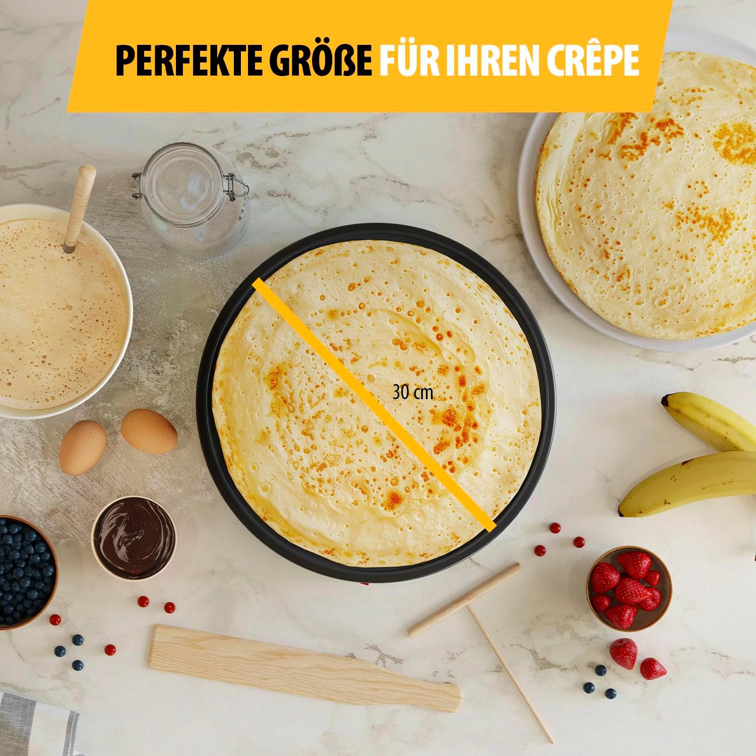 Уред за палачинки Tristar BP-2627 Crepe Maker 30cm - Image 3