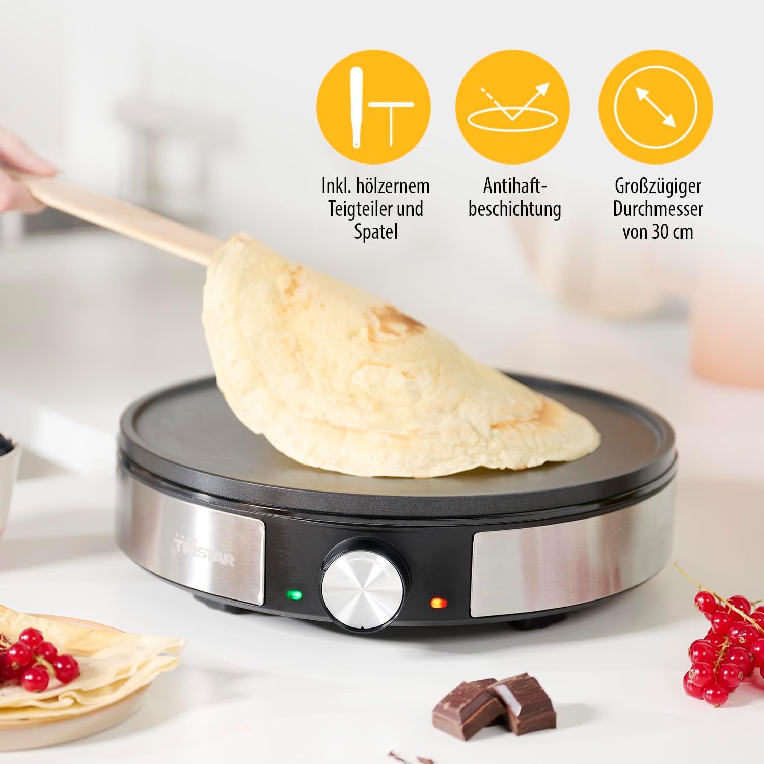 Уред за палачинки Tristar BP-2638 Crepe Maker 30cm - Image 3