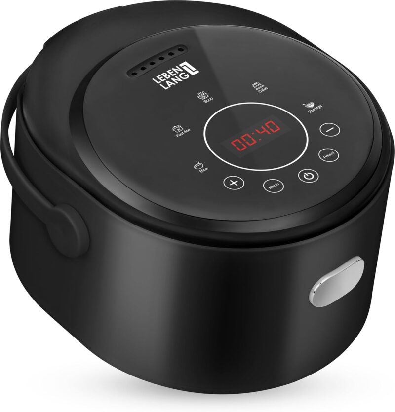 Уред за приготвяне на ориз LEBENLANG Rice Cooker 0.8L Black