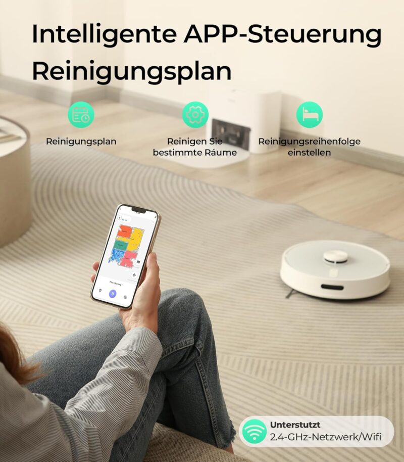 Redkey R20 Прахосмукачка робот Redkey R10 Robot Vacuum Cleaner с функция за моп