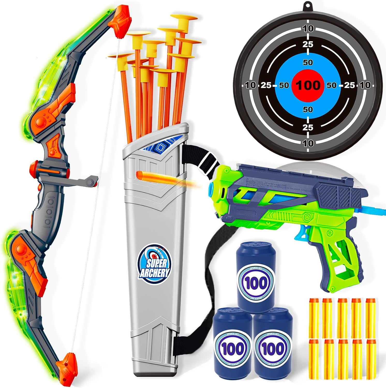 Doloowee – Детски комплект за стрелба с лък стрели и мишена