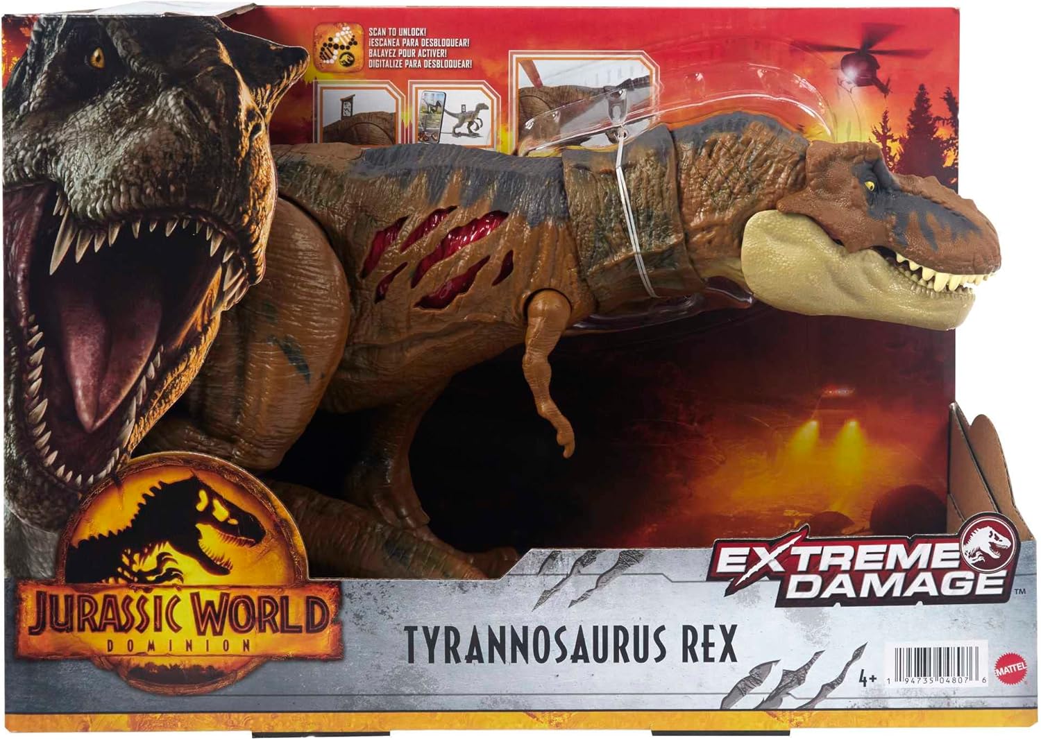 Mattel Jurassic World Dominion Динозавър Тиранозавър Рекс