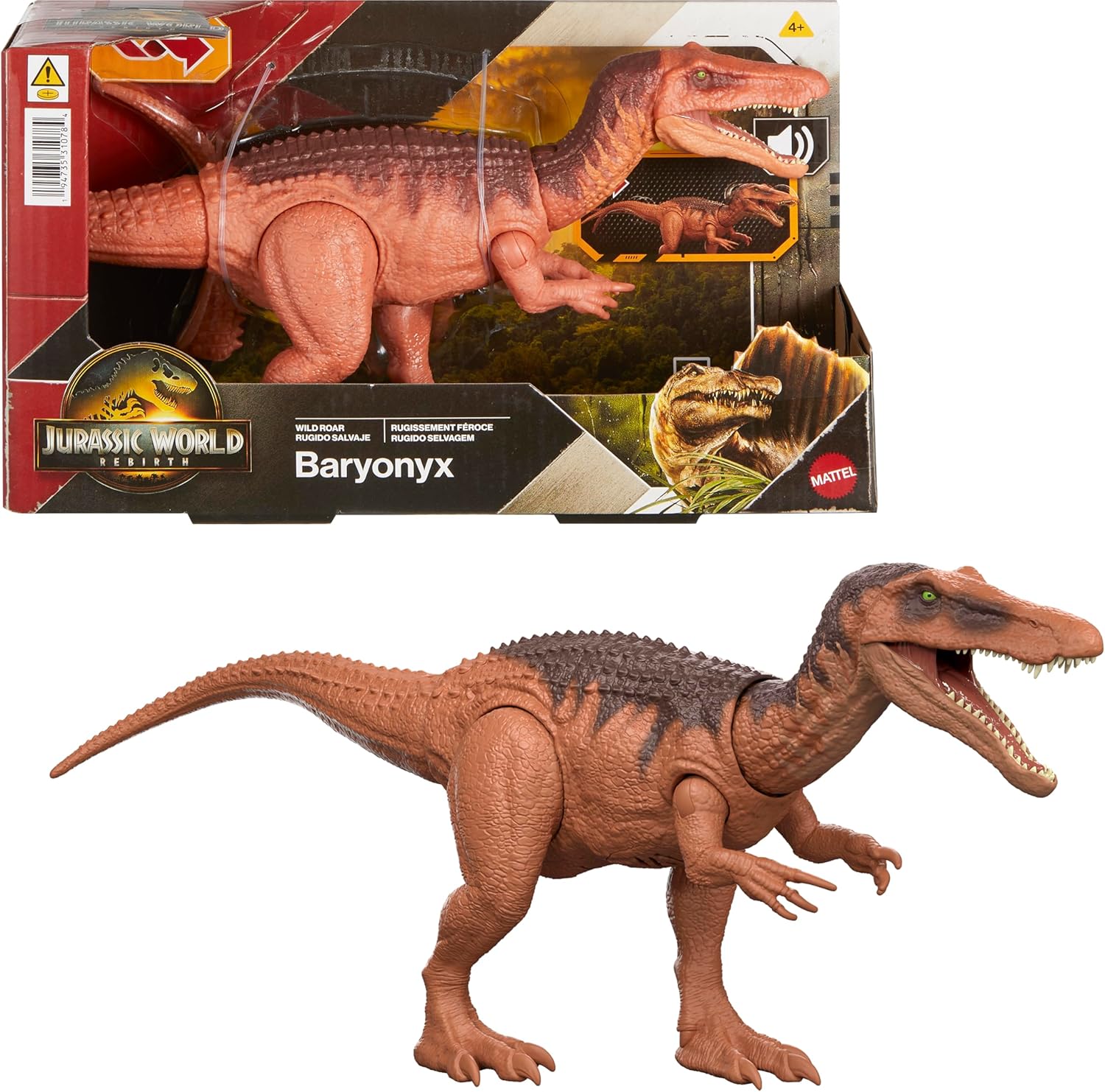 Mattel Jurassic World Rebirth - Динозавър Барионикс