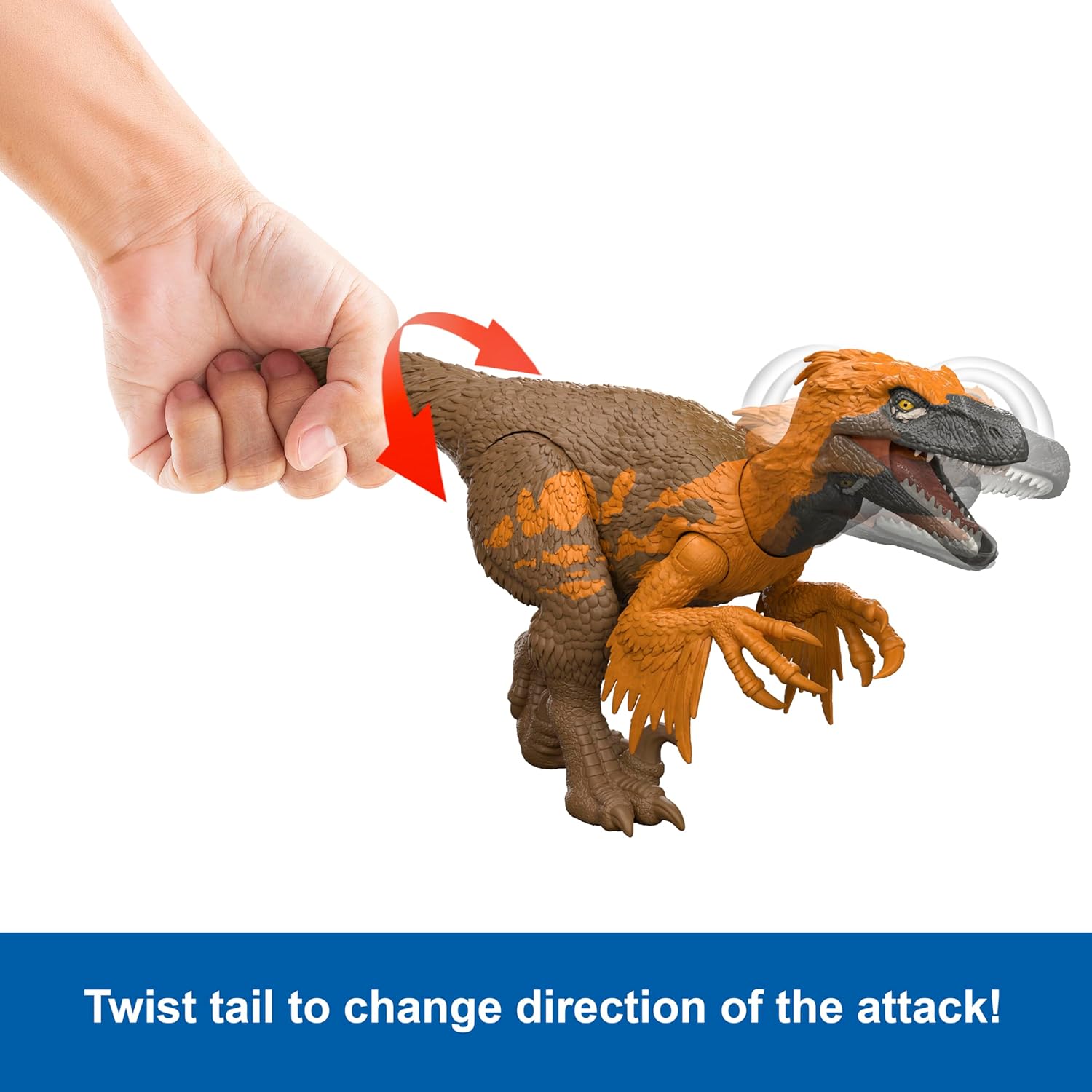 Mattel Jurassic World Rebirth - Динозавър Ютараптор - Image 3