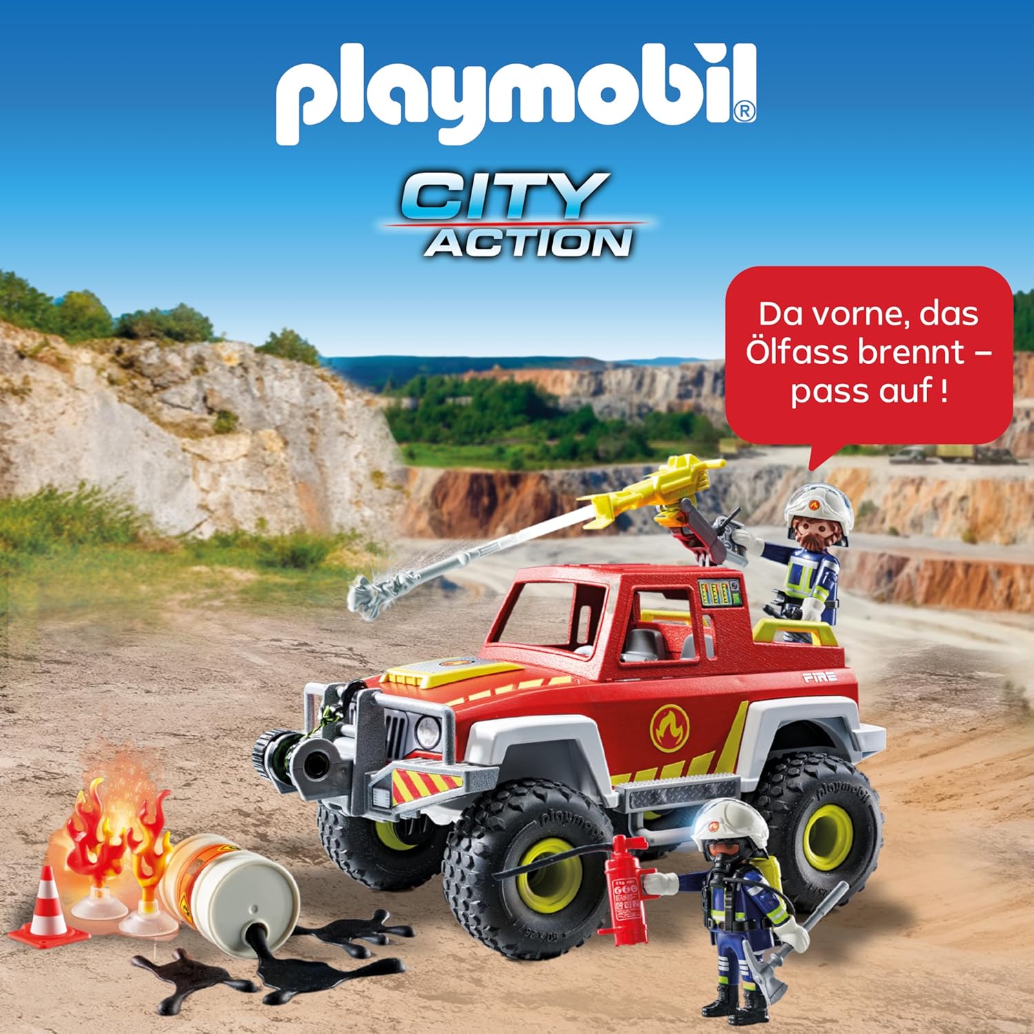 Playmobil Action Heroes - Пожарен джип (71824) - Image 3