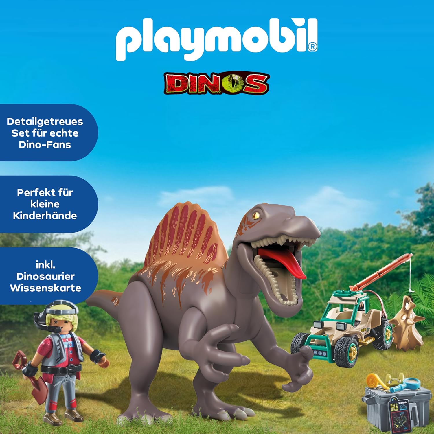 Playmobil Dinos Атака на спинозавъра върху разкопки (71820) - Image 3