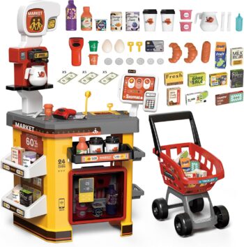 RedCrab - Детски супермаркет с пазарска количка