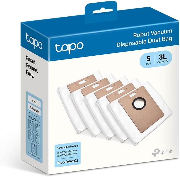Tapo RVA202 - Комплект от 5 торби за еднократна употреба 3л RV30 Max Plus и RV20 Max Plus