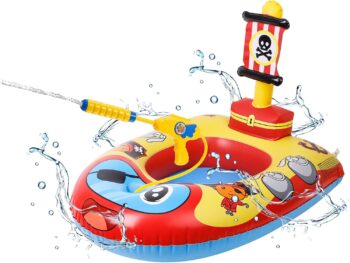 olyee - Детски надуваем пояс Пиратска лодка с пистолет