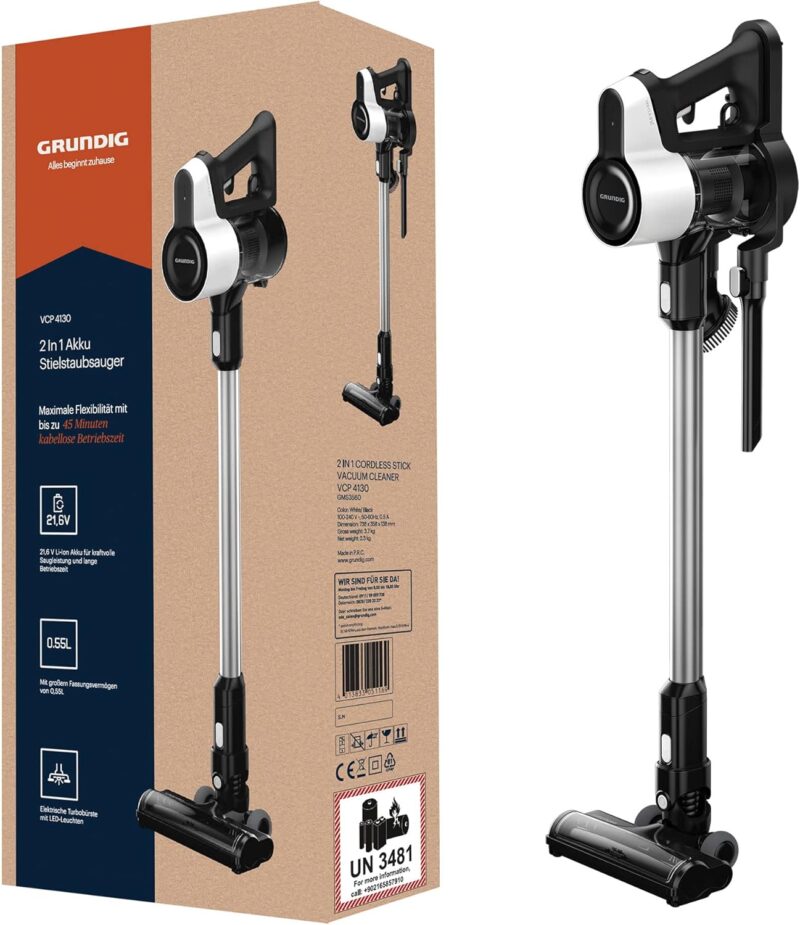 Акумулаторна прахосмукачка Grundig VCP 4130 2-in-1 Cordless Vacuum Cleaner