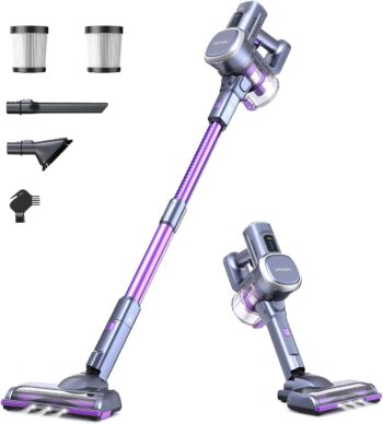Акумулаторна прахосмукачка Lubluelu VD-202Z-EU Cordless Vacuum Cleaner 50min Purple