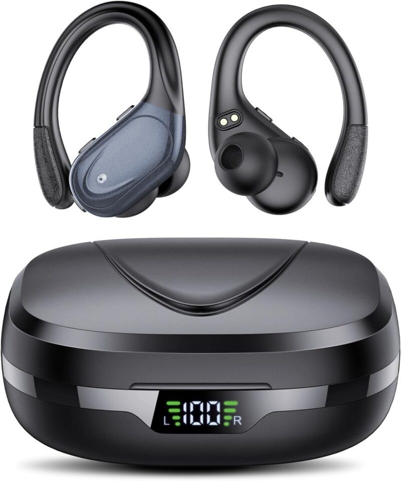 Безжични слушалки CASCHO BX17 In Ear ENC Wireless Sports Headphones Black