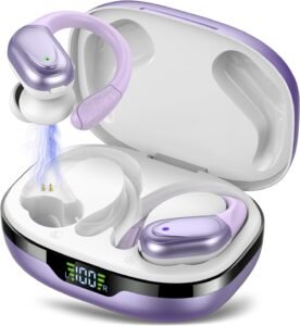 Безжични слушалки CASCHO BX17 In Ear ENC Wireless Sports Headphones Pearl Purple