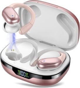 Безжични слушалки CASCHO BX17 In Ear ENC Wireless Sports Headphones Rose