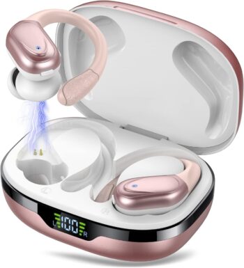 Безжични слушалки CASCHO BX17 In Ear ENC Wireless Sports Headphones Rose