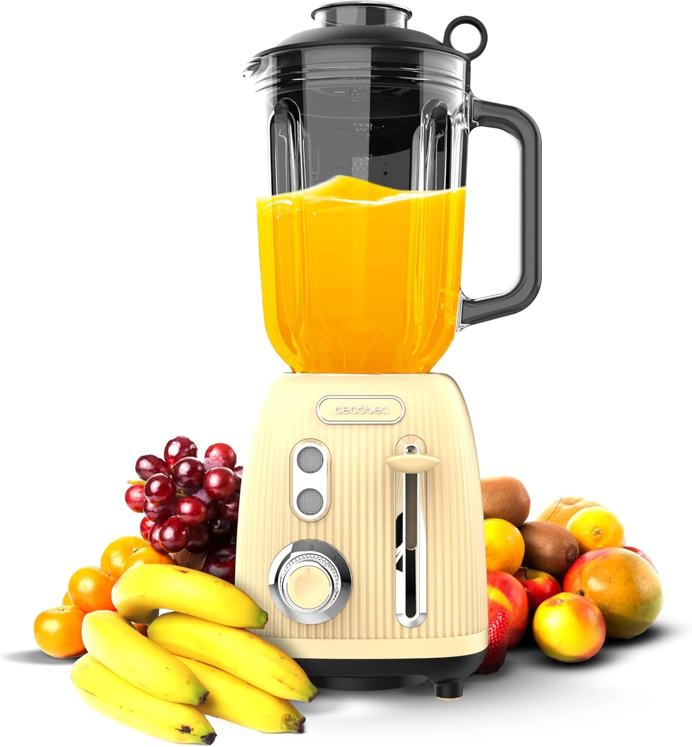 Блендер Cecotec Stand Mixer Retro Titanium 1200W Yellow