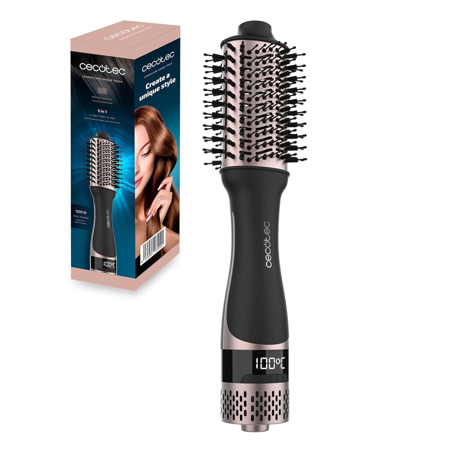 Електрическа Четка За Коса Cecotec Bamba CeramicCare Unique Touch Brush