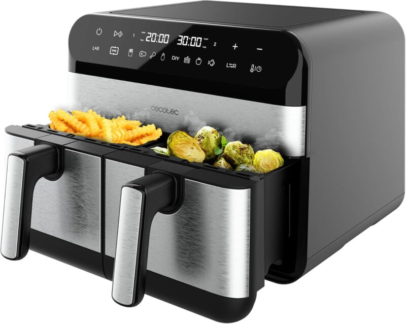 Еър Фрайър Cecotec Cecofry Advance 9000 Inox Dual Zone Hot Air Fryer 9L